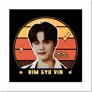 Retro Kim Gyu Vin ZEROBASEONE Posters and Art